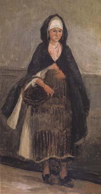 Jean Baptiste Camille  Corot Femme de Pecheur de Dieppe (mk11) oil painting picture